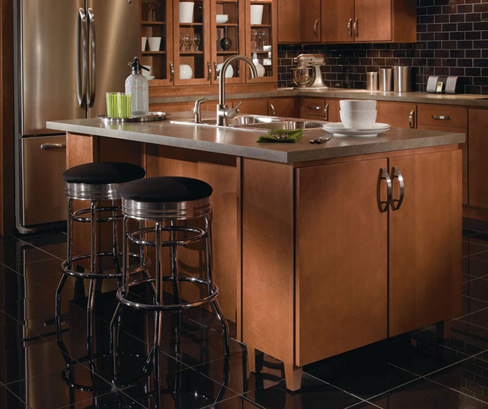 Contemporary Maple Kitchen Cabinets