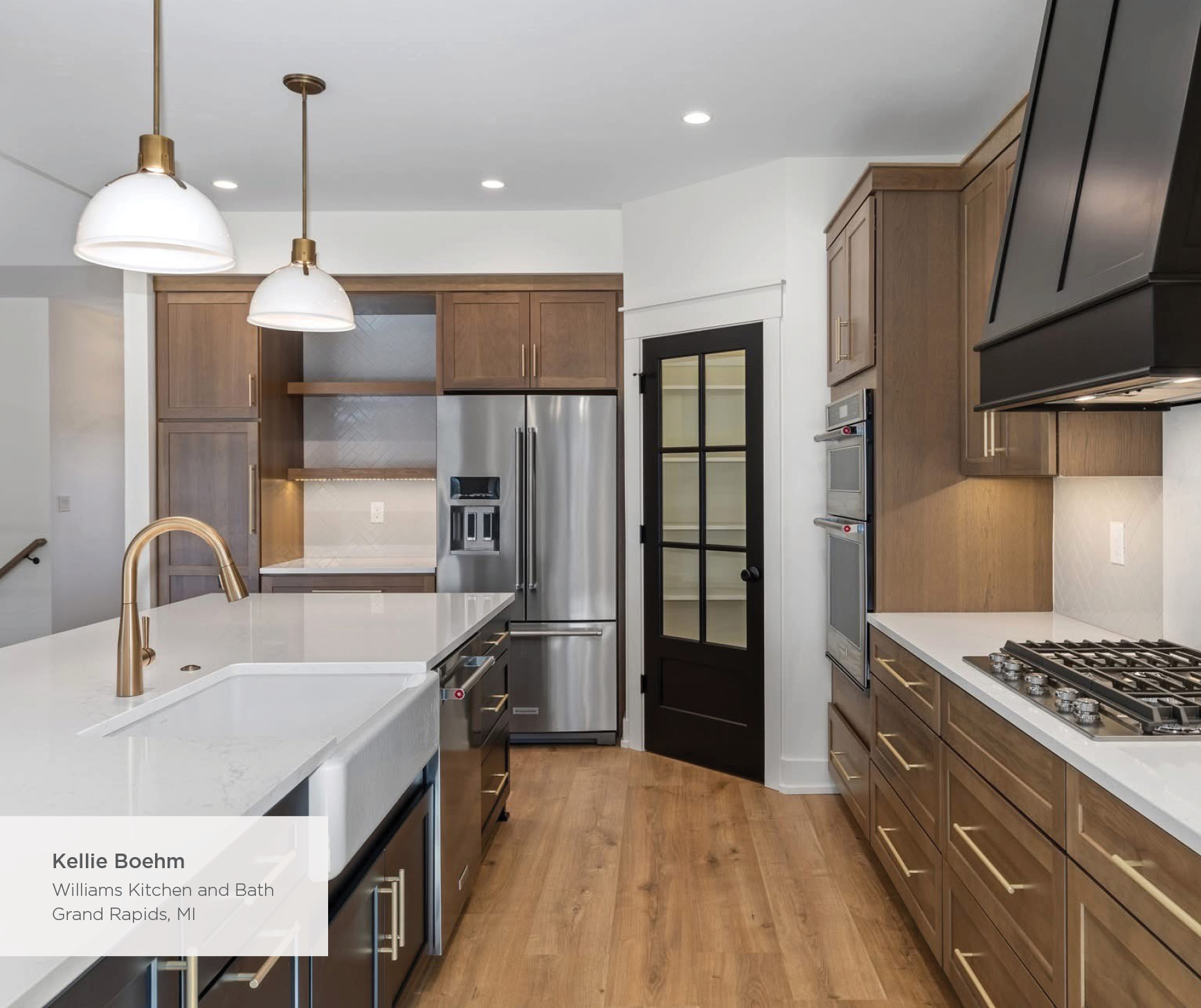 Bold Meets Warmth in Sedona Hickory Kitchen