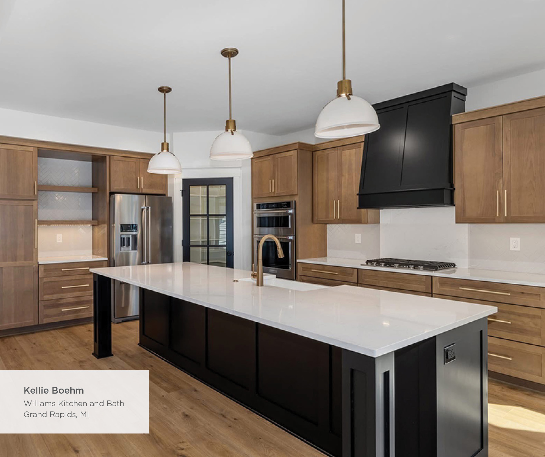 Bold Meets Warmth in Sedona Hickory Kitchen